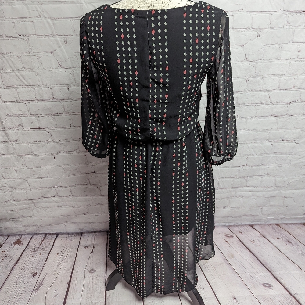 Charlotte Russe pattern high low dress. 731 - Picture 2 of 6